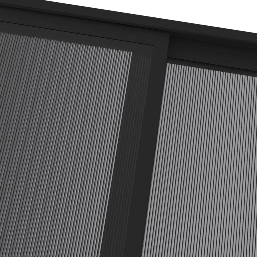 Belvédère avec toit Anthracite 4x3x2,5 m Aluminium et acier - 8
