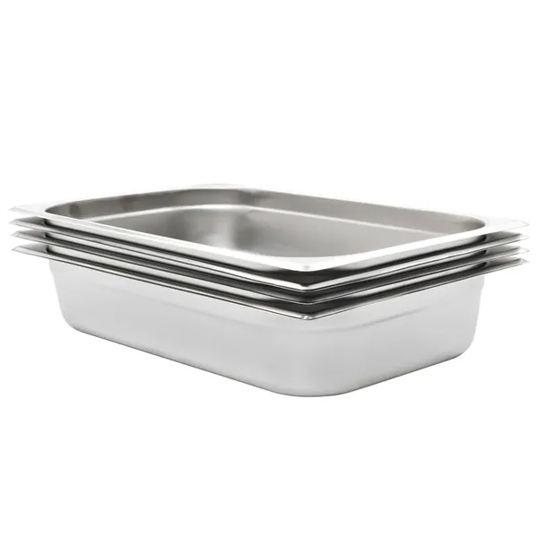 Récipients Gastronorm 4 pcs GN 1/1 100 mm Acier inoxydable