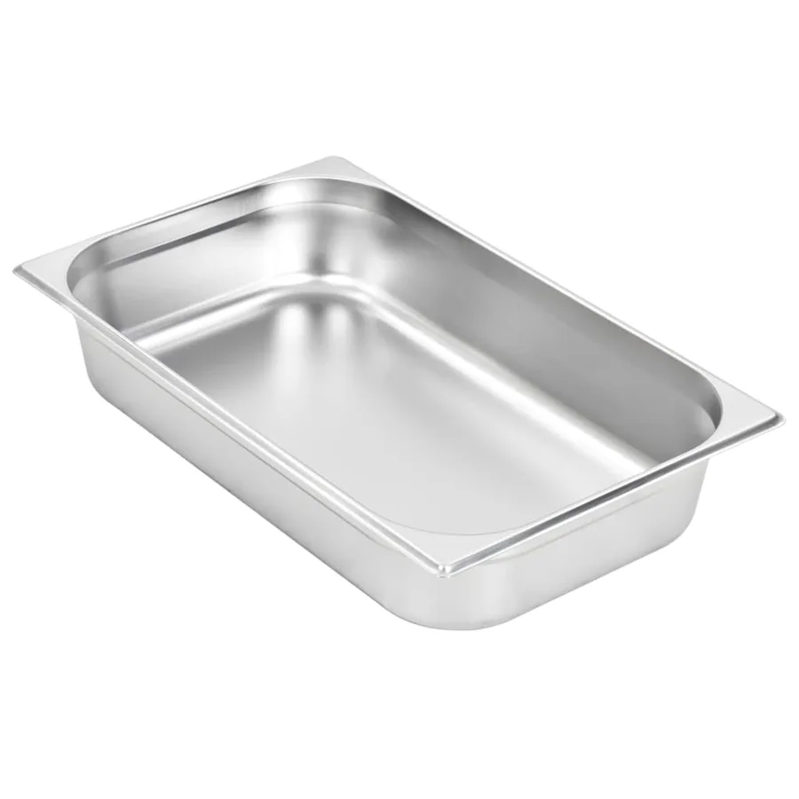 Récipients Gastronorm 4 pcs GN 1/1 100 mm Acier inoxydable - 4