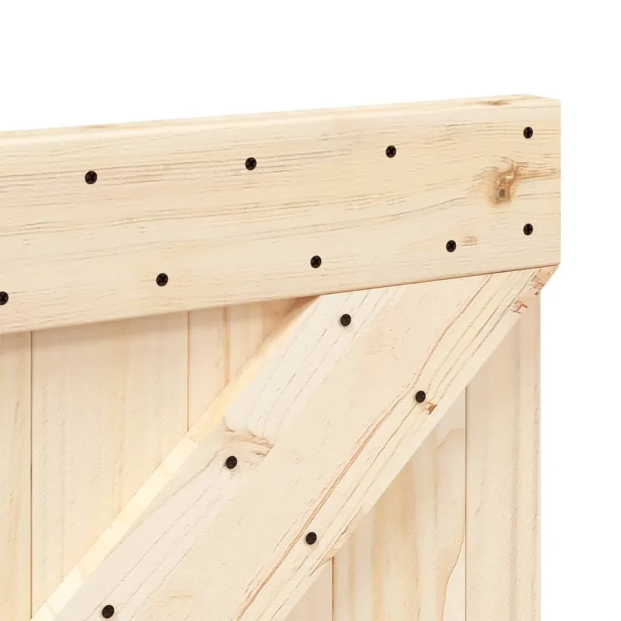 Tête de lit 80x104 cm bois massif de pin - 6