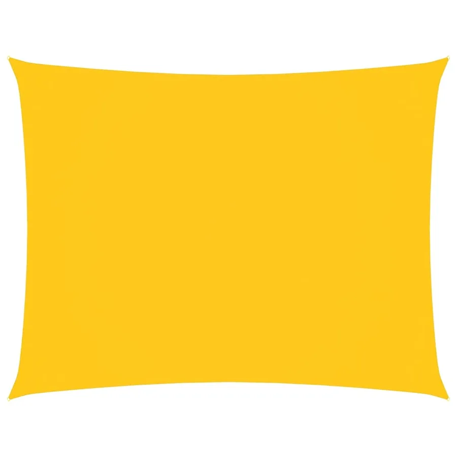 Voile de parasol tissu oxford rectangulaire 2,5x4 m jaune - 2