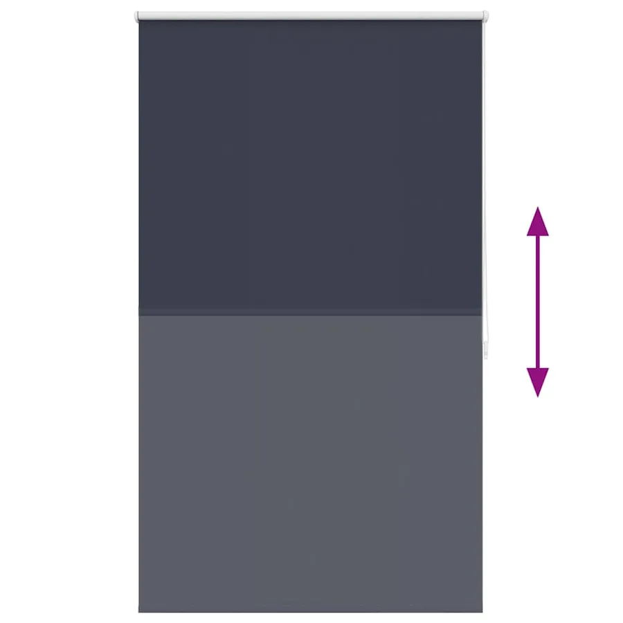Store enrouleur occultant 84,4 x 175 cm, largeur du tissu 80 cm, couleur marine - 9