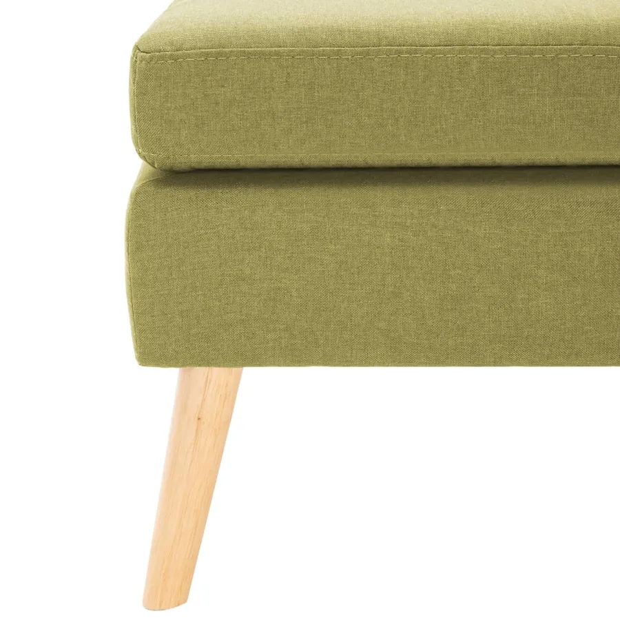 Repose-pied Vert Tissu - 4