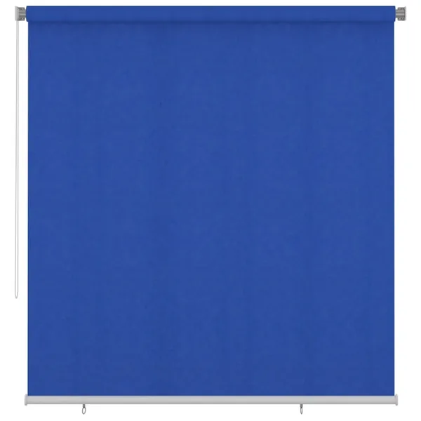 Store roulant d'extérieur 225 (l) x 230 (H) cm bleu HDPE