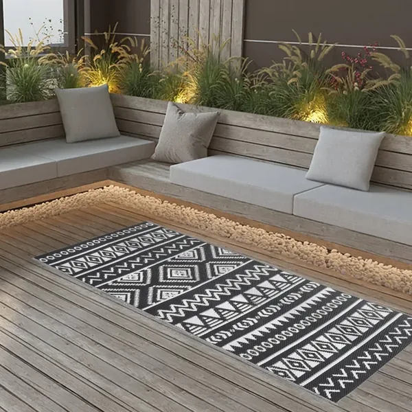 Tapis d'extérieur ARAKIL Noir 80x150 cm PP