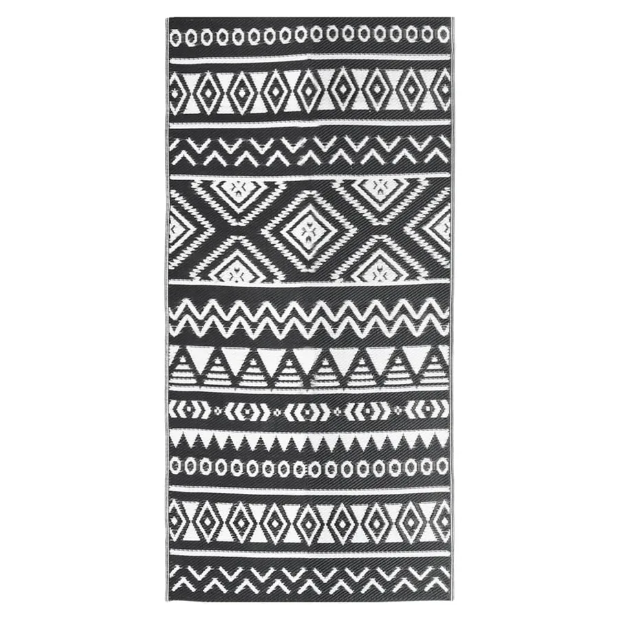 Tapis d'extérieur ARAKIL Noir 80x150 cm PP - 2
