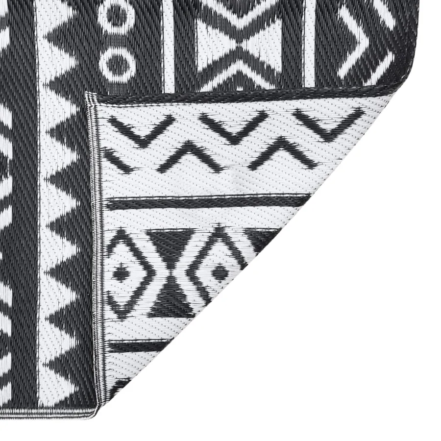 Tapis d'extérieur ARAKIL Noir 80x150 cm PP - 4