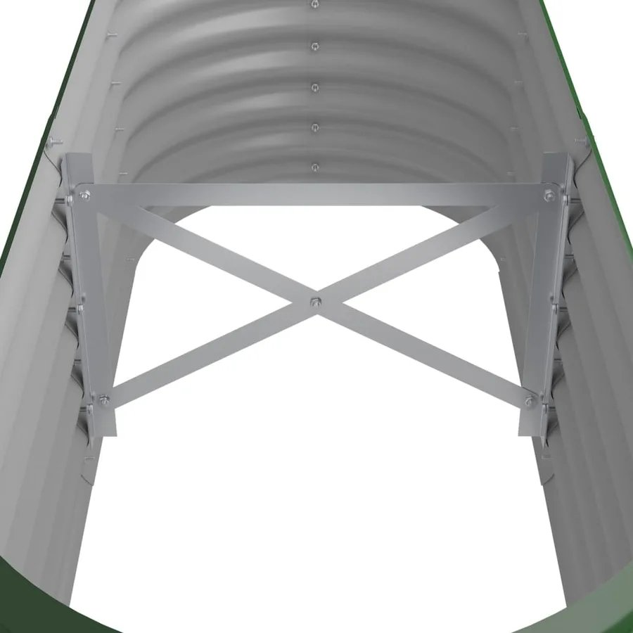 Lit surélevé de jardin Acier galvanisé 114x40x36 cm Vert - 5
