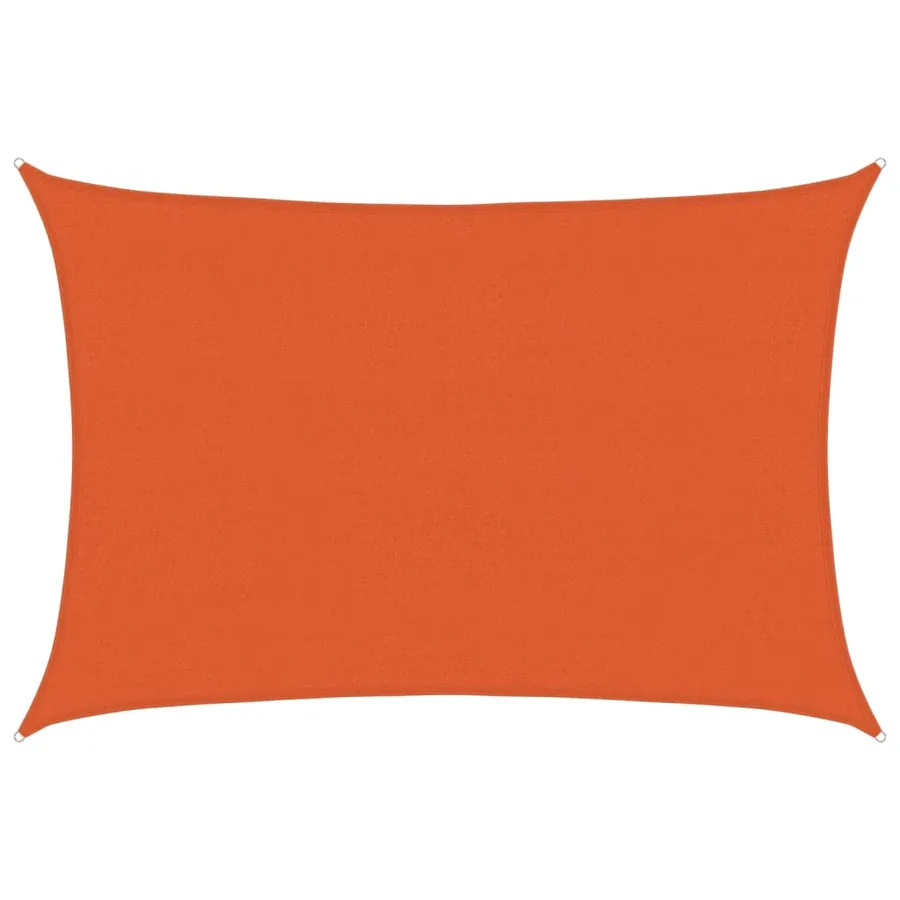 Voile d'ombrage 160 g/m² Orange 3,5x5 m PEHD - 2