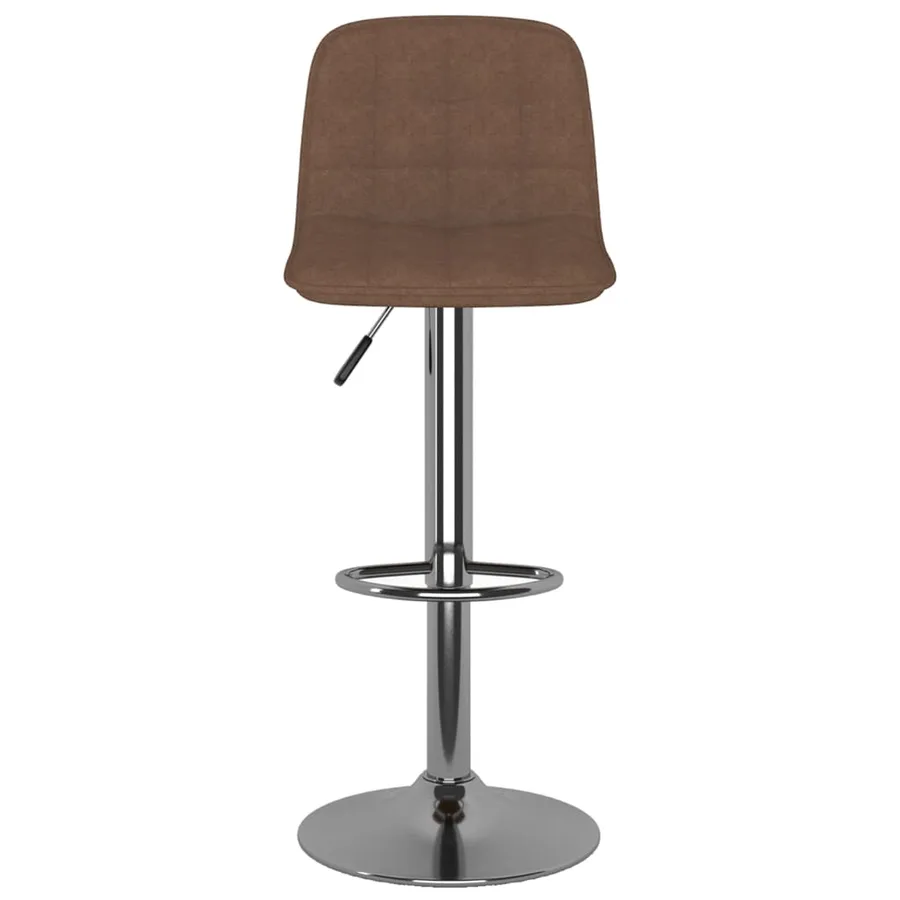 Tabourets de bar lot de 2 marron tissu - 4