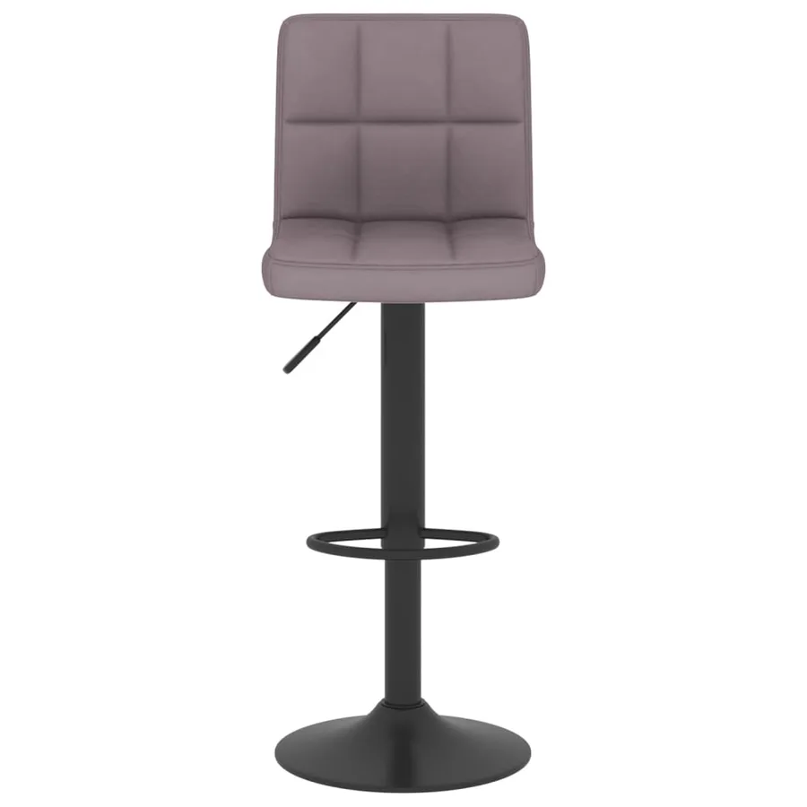 Tabourets de bar lot de 2 taupe tissu - 4