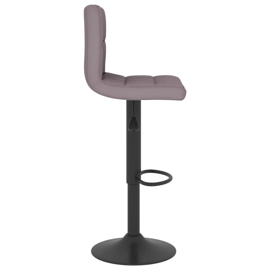Tabourets de bar lot de 2 taupe tissu - 5
