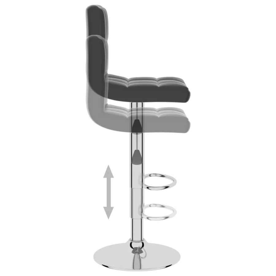 Tabouret de bar Noir Similicuir - 6