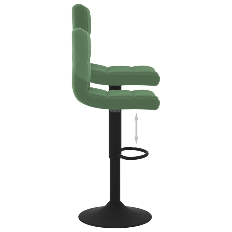 Tabouret de bar Vert foncé Velours - 6