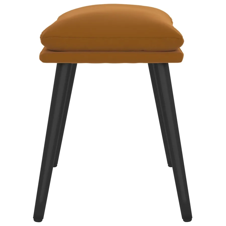 Repose-pied Marron 45x29,5x35 cm Velours - 4
