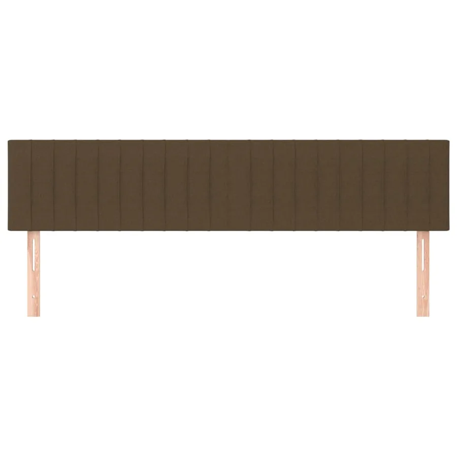 Têtes de lit Marron foncé 180 x 5 x 78/88 cm Tissu - 3