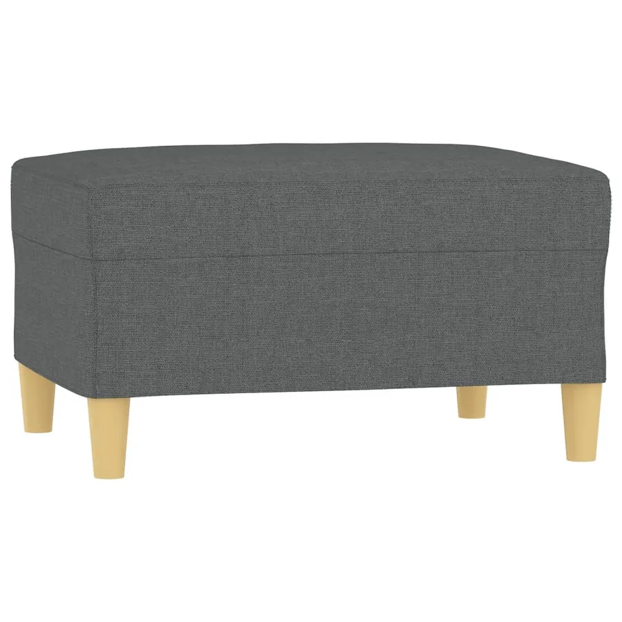 Repose-pied Gris foncé 70x55x41 cm Tissu - 2