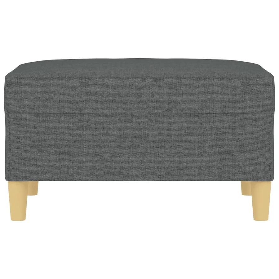 Repose-pied Gris foncé 70x55x41 cm Tissu - 3