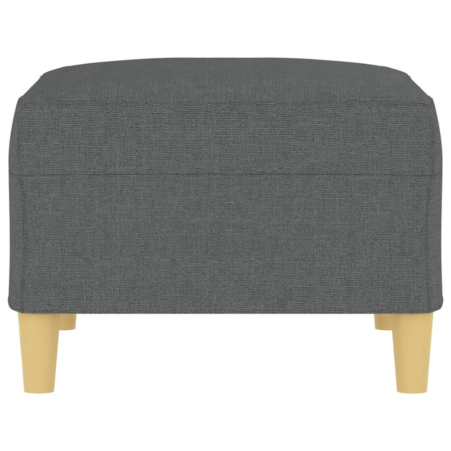 Repose-pied Gris foncé 70x55x41 cm Tissu - 4