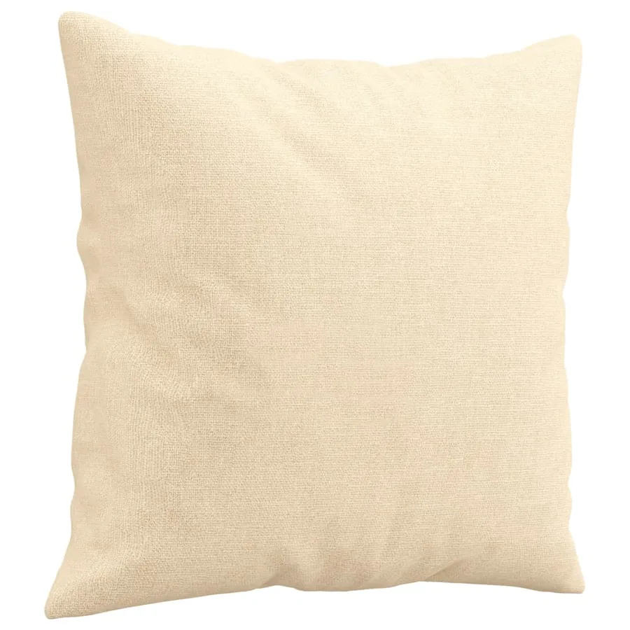 Coussins décoratifs lot de 2 Crème 40x40 cm Tissu - 3