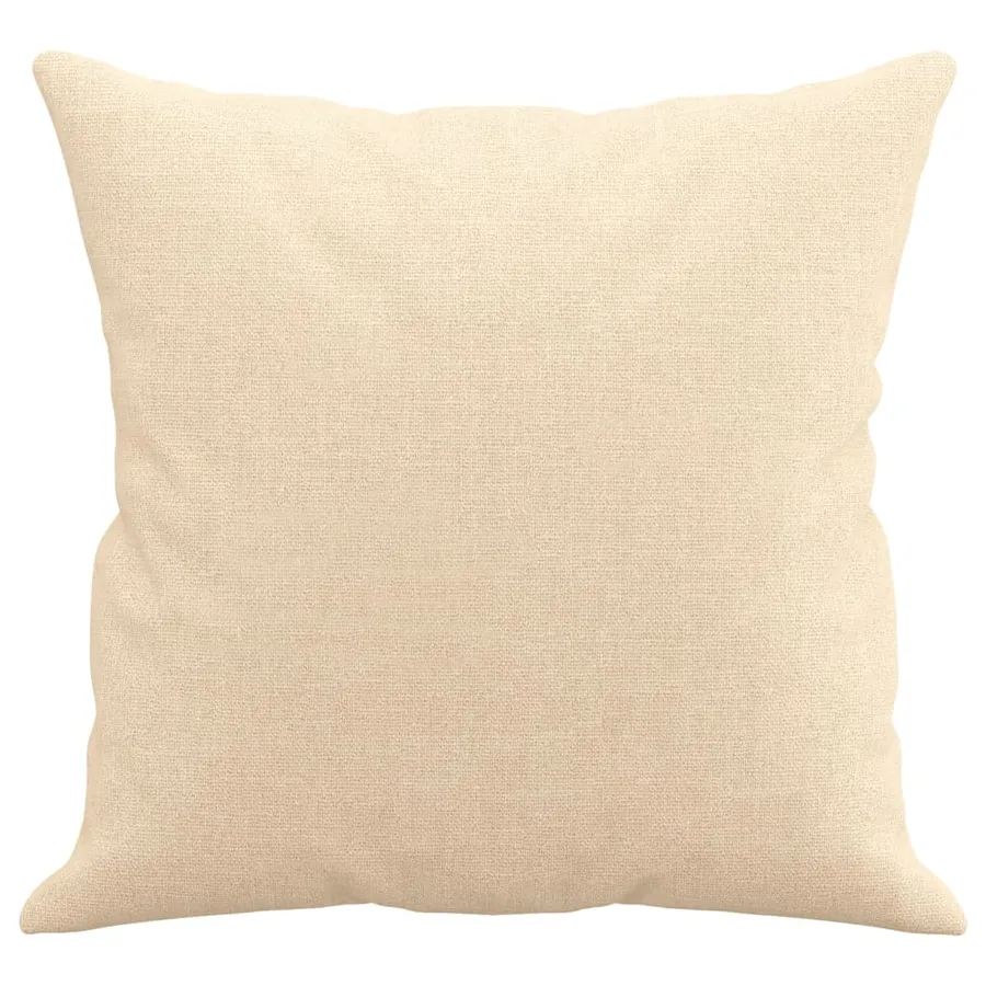 Coussins décoratifs lot de 2 Crème 40x40 cm Tissu - 4