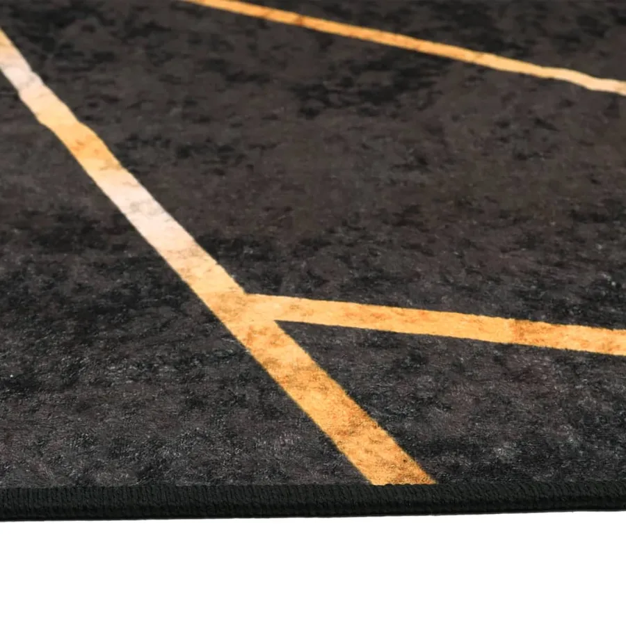 Tapis lavable noir et doré 120x180 cm - 6