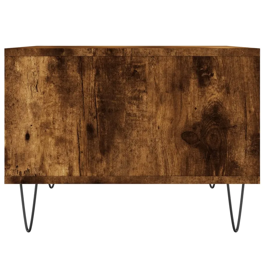 Table basse Chêne fumé 60x50x36,5 cm Bois d'ingénierie - 5