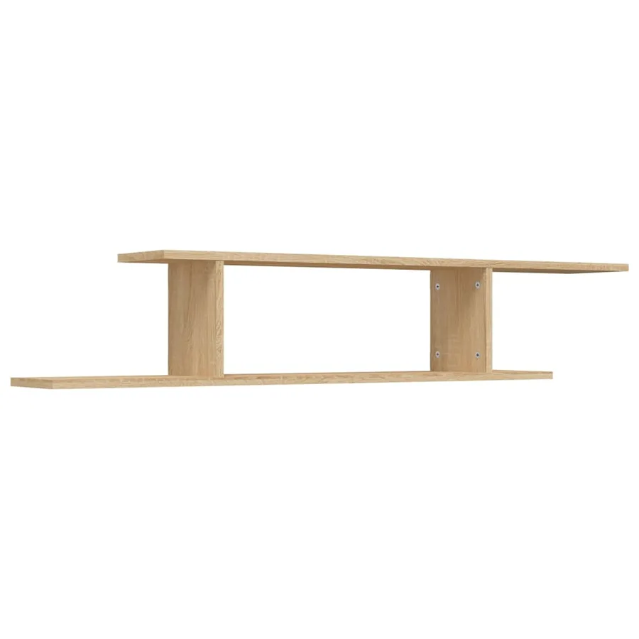Étagère TV murale Chêne Sonoma 125x18x23 cm Bois d’ingénierie - 2