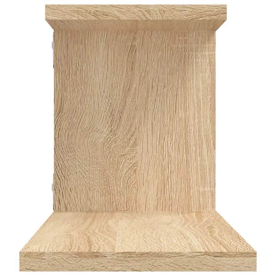 Étagère TV murale Chêne Sonoma 125x18x23 cm Bois d’ingénierie - 6