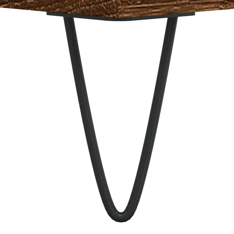 Table basse Chêne marron 60x50x36,5 cm Bois d'ingénierie - 7