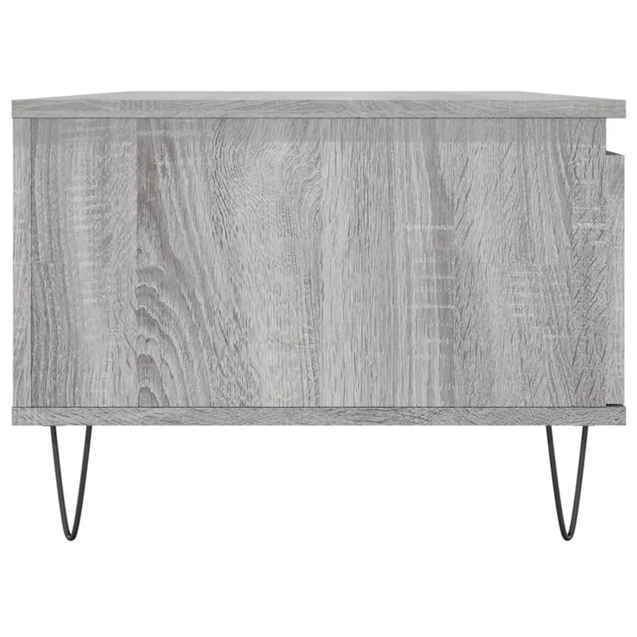 Table basse Sonoma gris 90x50x36,5 cm Bois d'ingénierie - 7