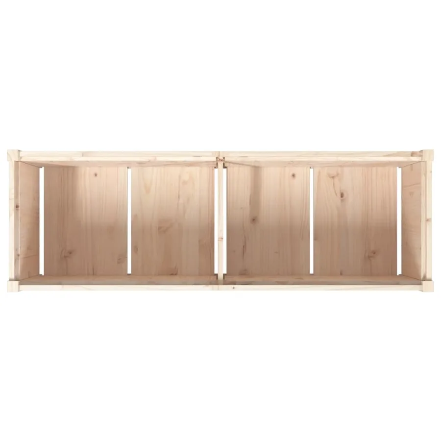 Jardinière 150x50x50 cm bois de pin massif - 8