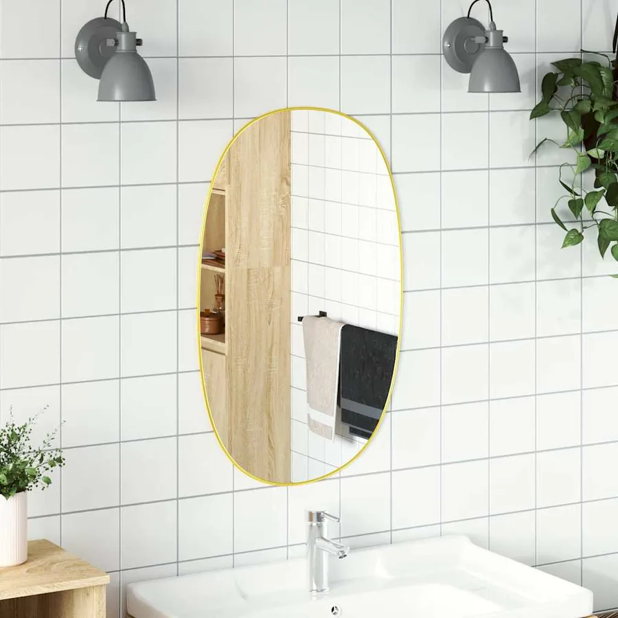 Miroir mural Doré 80x50 cm - 3