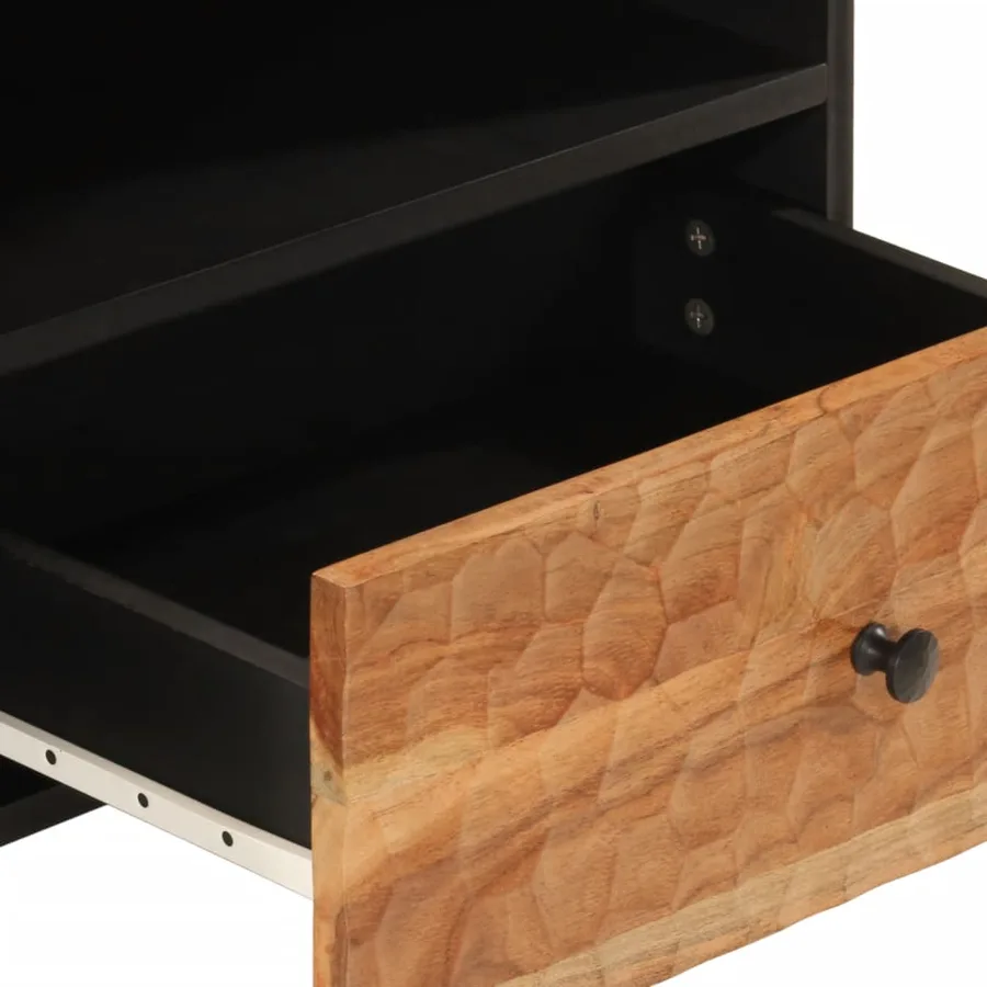 Meuble TV 80x33x46 cm bois d'acacia massif - 10