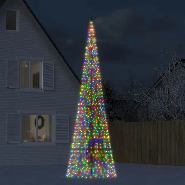 Sapin de Noël à LED 1534 LED coloré 500 cm