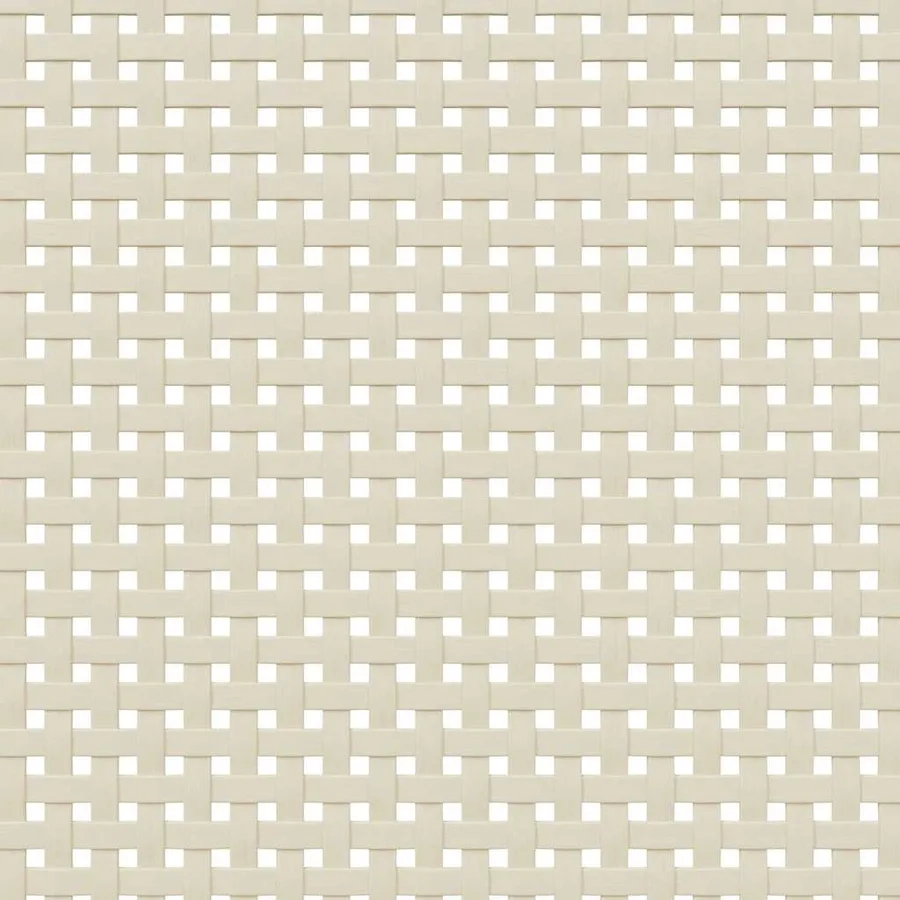 Table de chevet SENJA aspect de rotin blanc bois de pin massif - 10