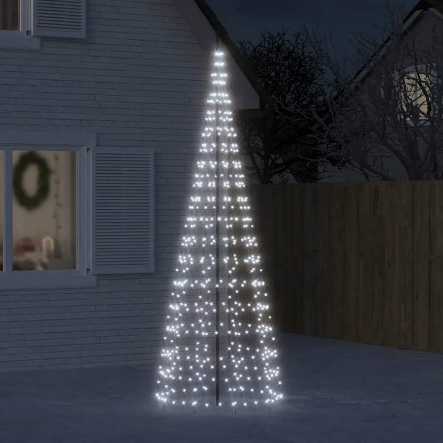 Sapin de Noël à LED 550 LED blanc 300 cm