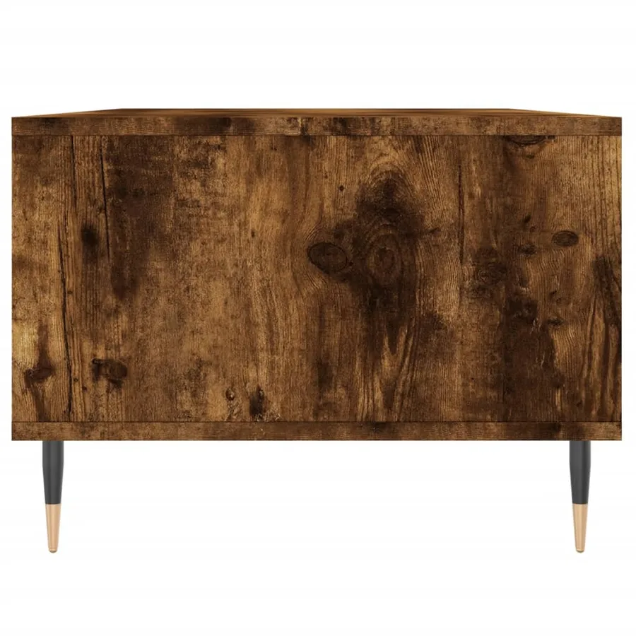 Table basse Chêne fumé 90x50x36,5 cm Bois d'ingénierie - 7