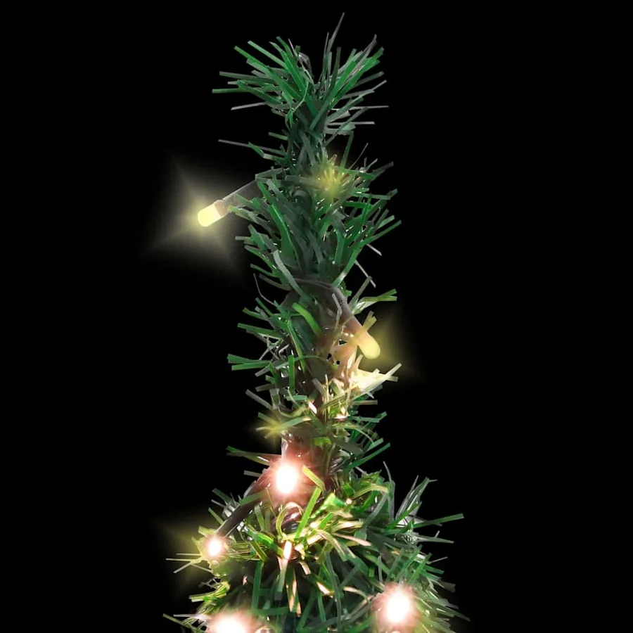 Sapin de Noël artificiel escamotable 50 LED vert 120 cm - 3
