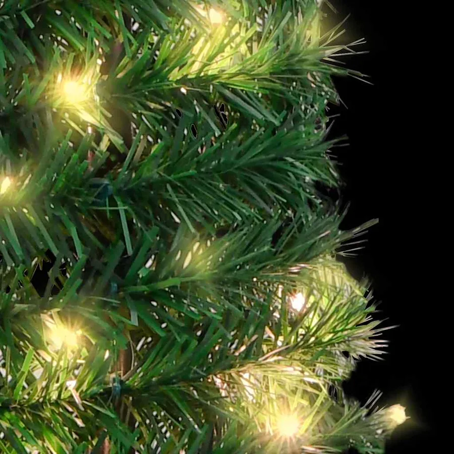 Sapin de Noël artificiel escamotable 50 LED vert 120 cm - 4