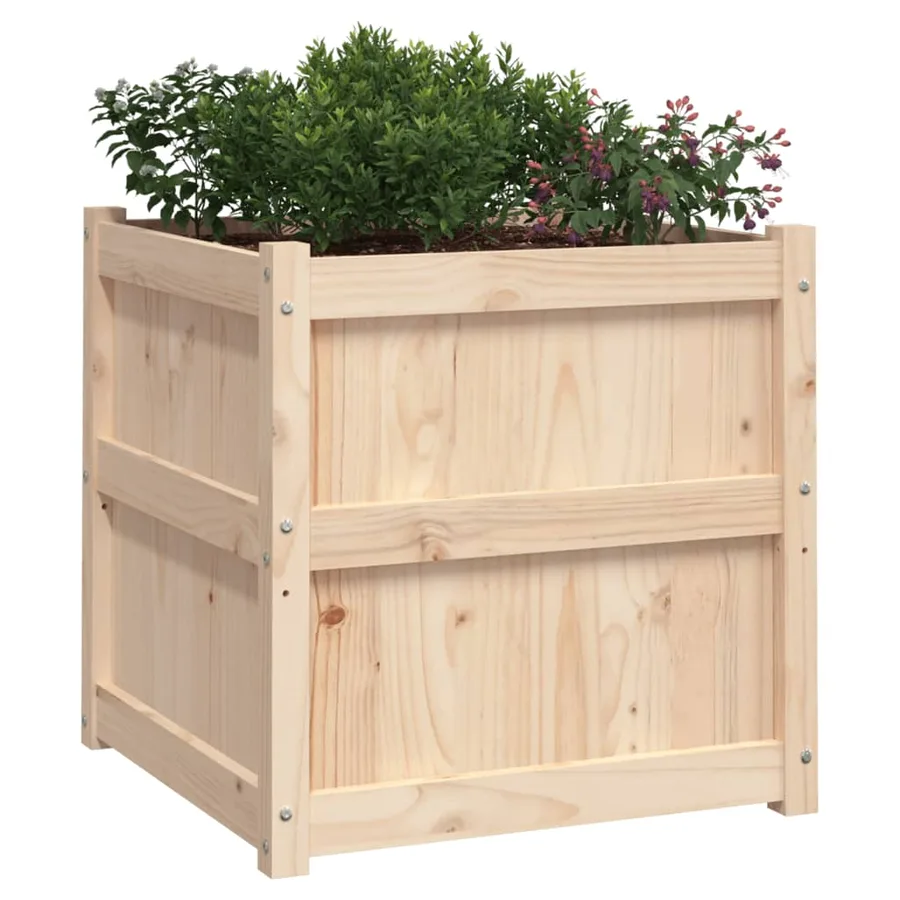 Jardinières 2 pcs bois de pin massif - 4