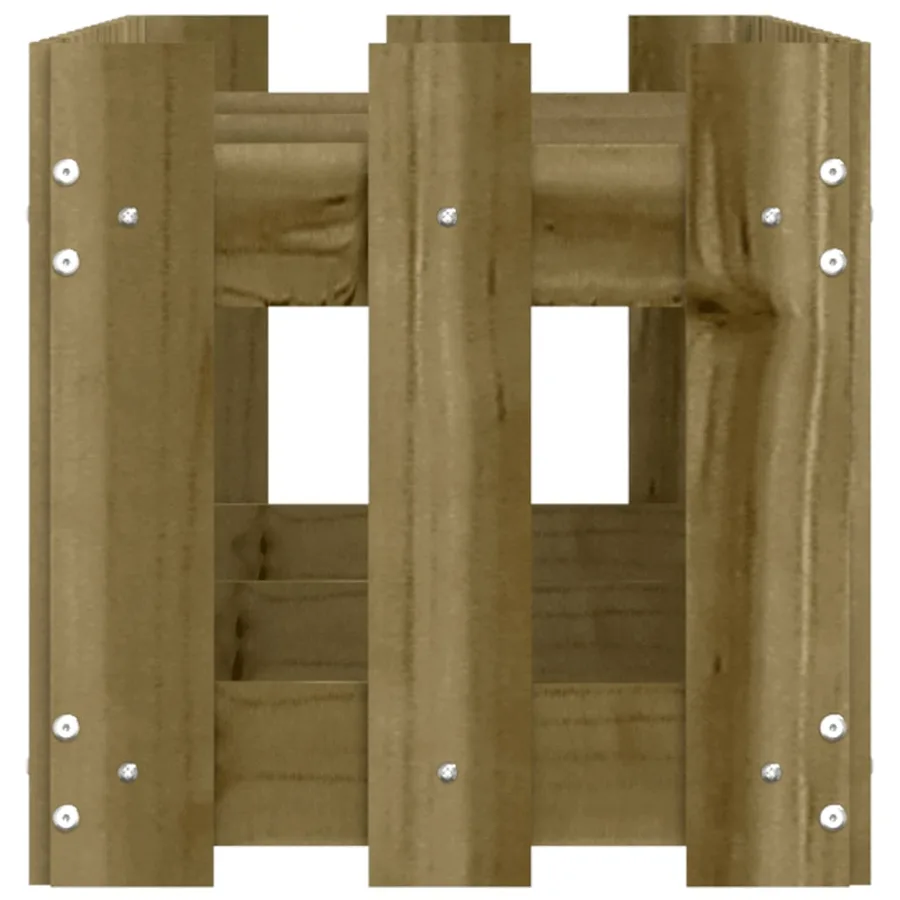 Lit surélevé de jardin design de clôture bois de pin imprégné - 6