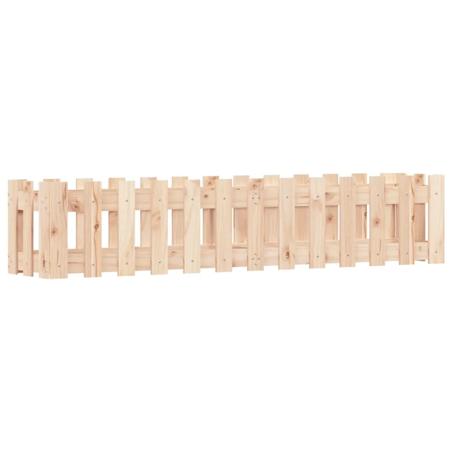 Lit surélevé de jardin design de clôture 150x30x30cm pin massif - 2