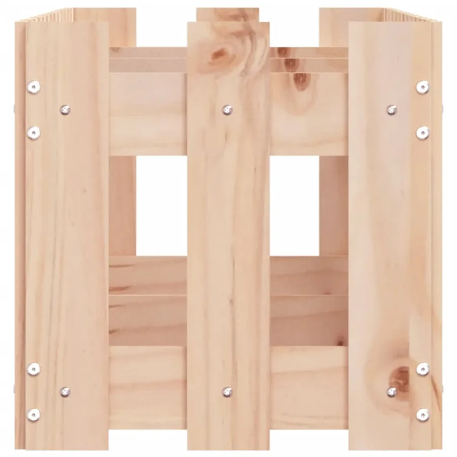 Lit surélevé de jardin design de clôture 150x30x30cm pin massif - 6
