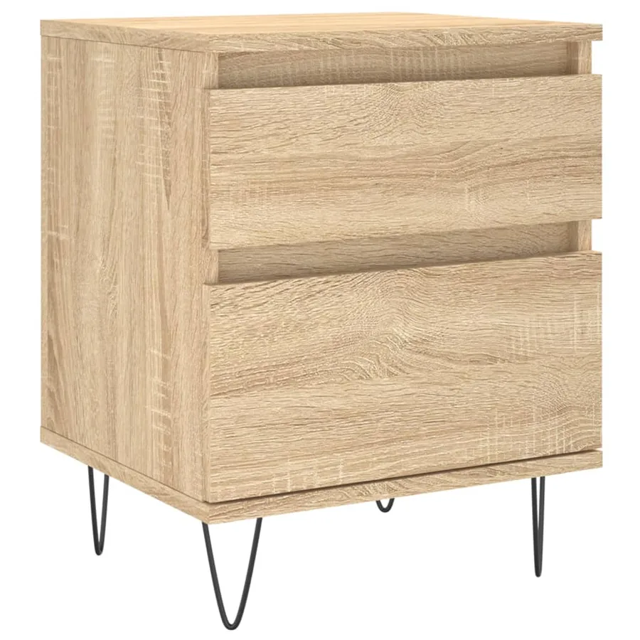 Table de chevet chêne sonoma 40x35x50 cm bois d’ingénierie - 2