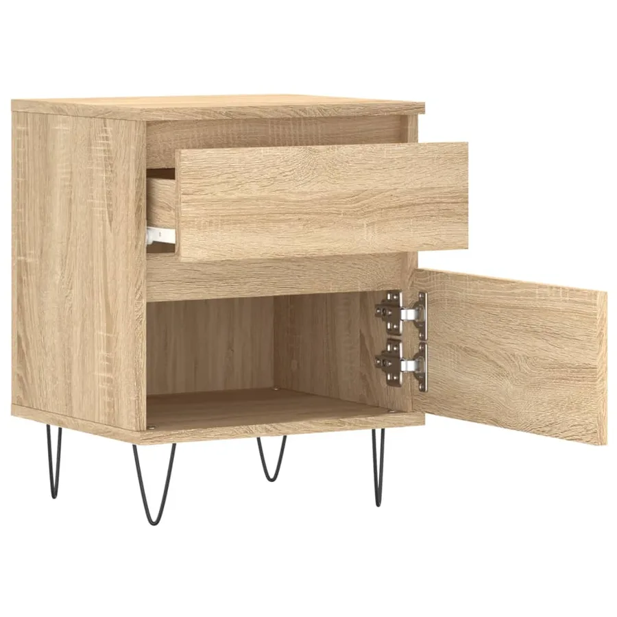 Table de chevet chêne sonoma 40x35x50 cm bois d’ingénierie - 4