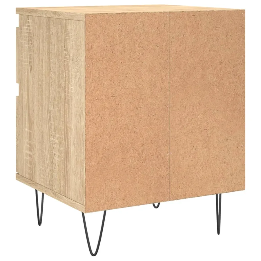 Table de chevet chêne sonoma 40x35x50 cm bois d’ingénierie - 5