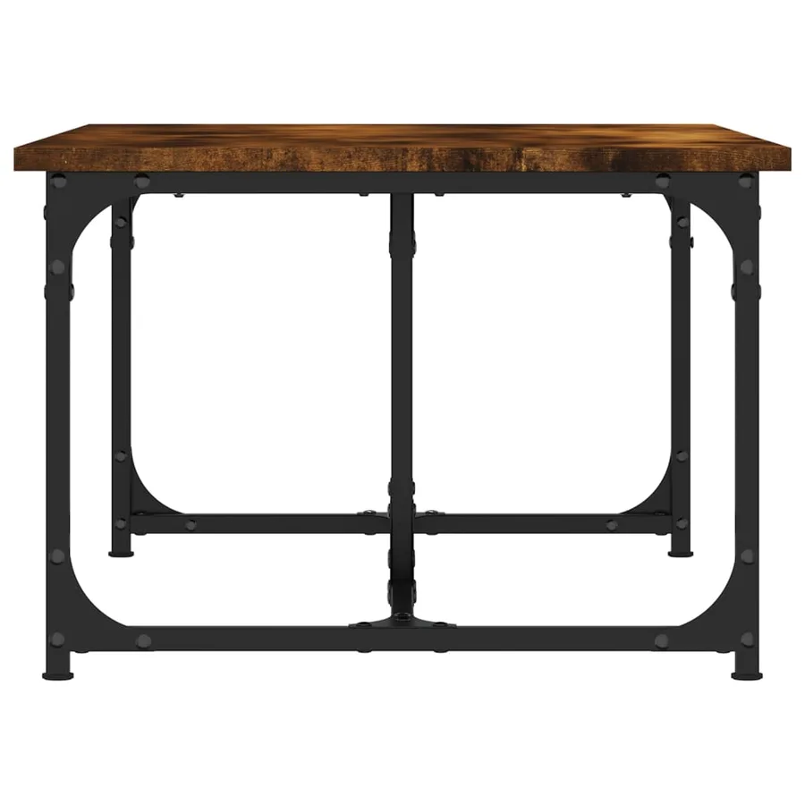 Table basse Chêne fumé 90x50x35 cm Bois d'ingénierie - 5