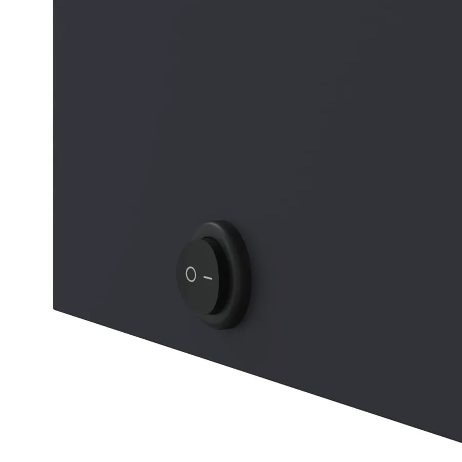 Armoire de salle de bain à miroir avec LED gris 60x13x52 cm - 10