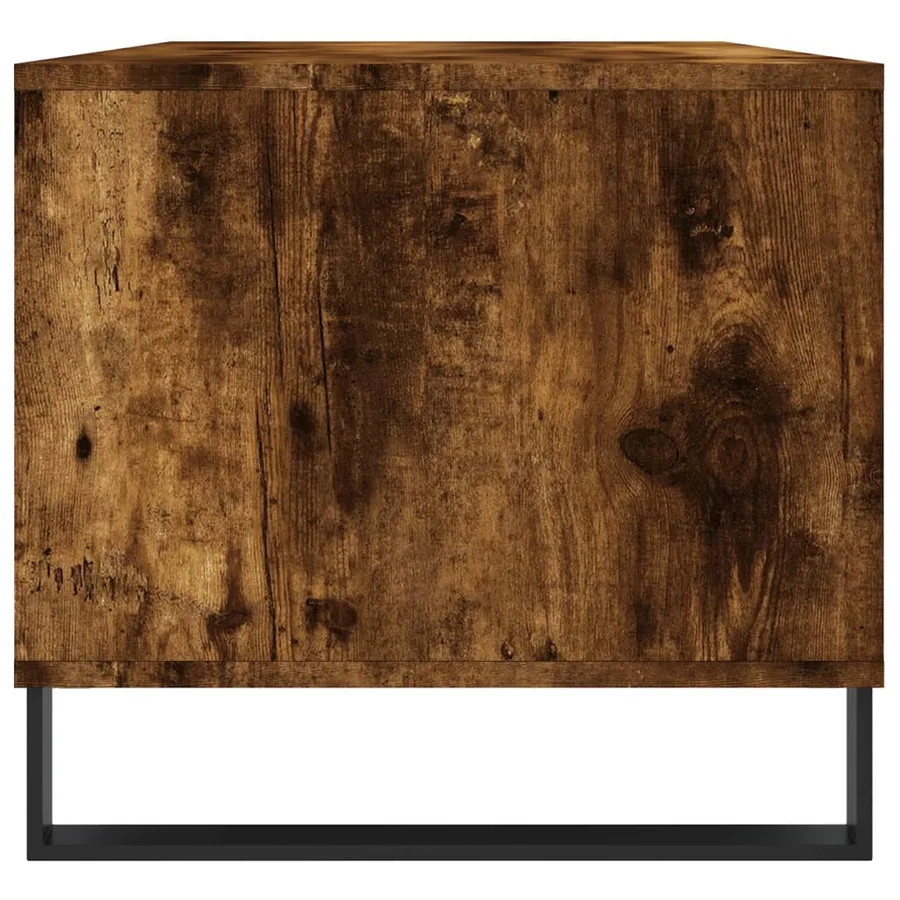 Table basse Chêne fumé 90x49x45 cm Bois d'ingénierie - 7